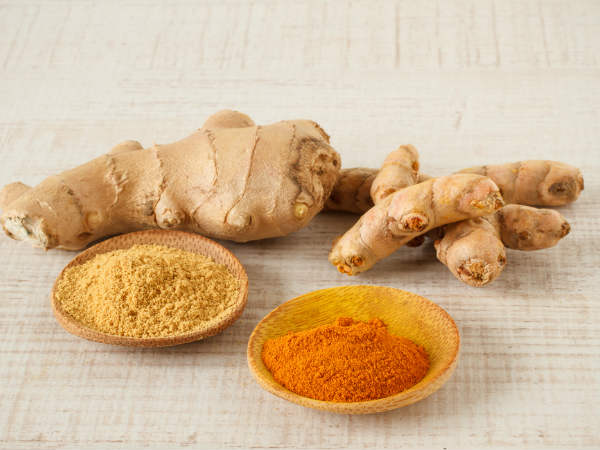 हल्‍दी और अदरक 