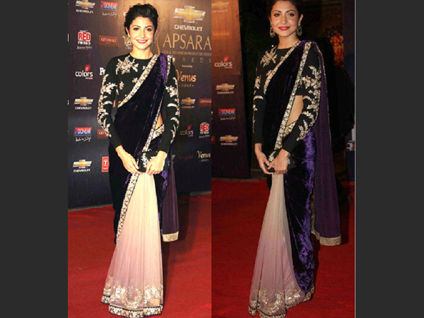 2- लंबी लड़कियों के लिए साड़ी