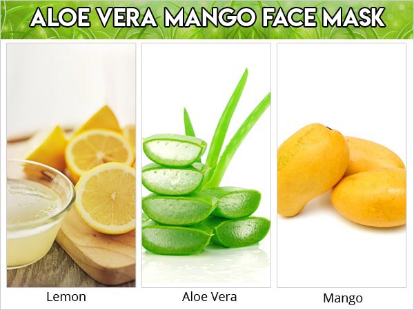 7. एलोवेरा और मैंगो फेस मास्क, (स्किन को जवां बनाने और रिलेक्स करने के लिए)