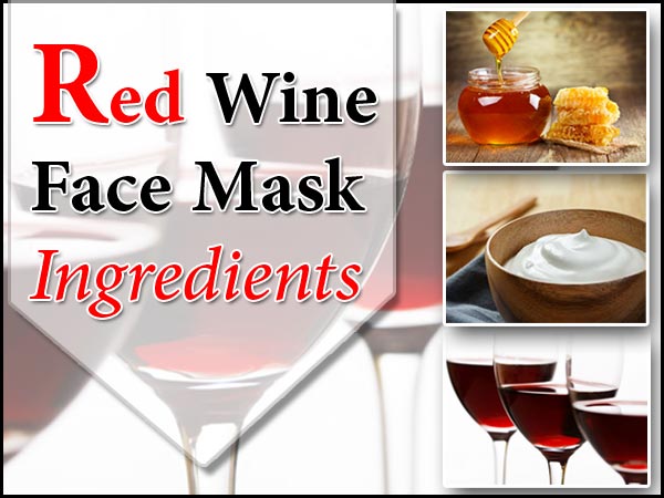 red wine face mask