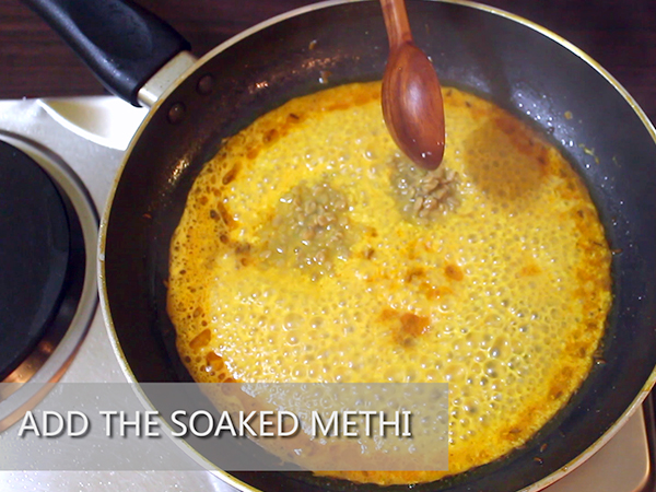 methi papad ki sabzi recipe