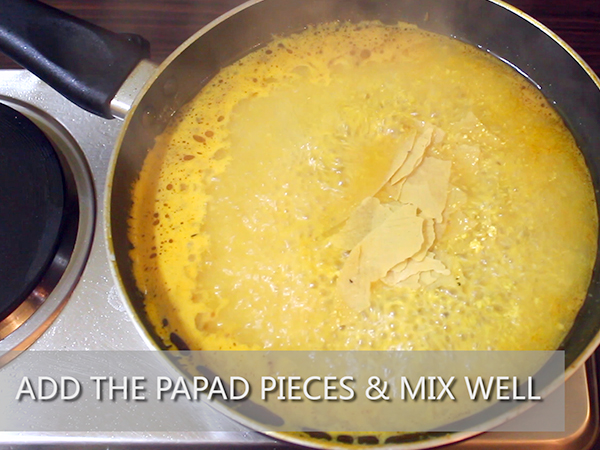 methi papad ki sabzi recipe