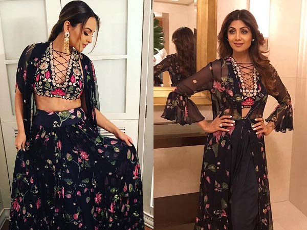 Sonakshi Sinha or Shilpa Shetty in arpita mehta's Dress Sonakshi Sinha or Shilpa Shetty in arpita mehta's Dress