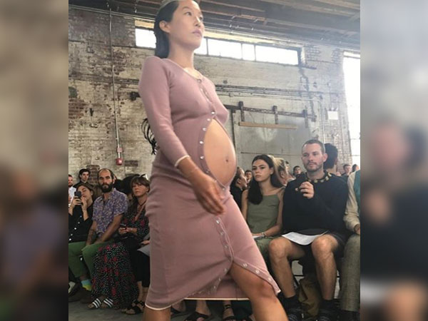  8-Month Pregnant Model Walks The Ramp at RAMP AT NYFW