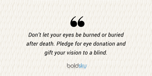 donate eyes
