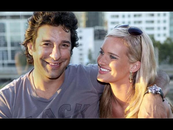 7) वसीम अकरम और शानेरिया थॉमप्सन 