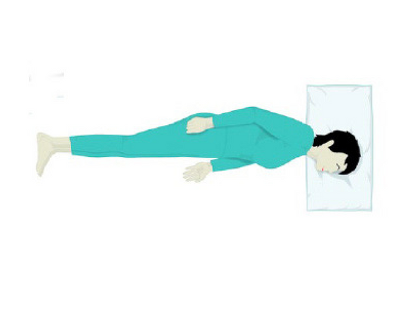 # 3 हाथों को फैला कर सोना 