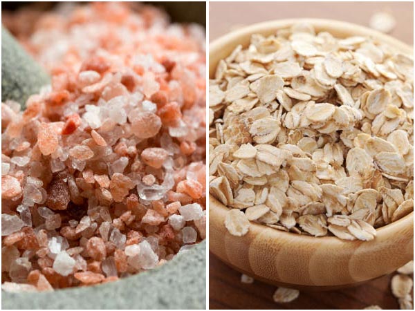 सेंधा नमक और ओटमील 