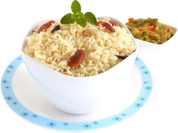 चावल या पास्‍ता में 