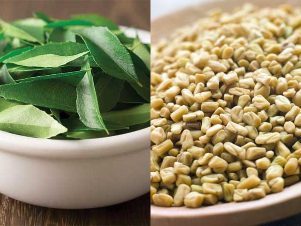  मेथी और कडी पत्‍ता 