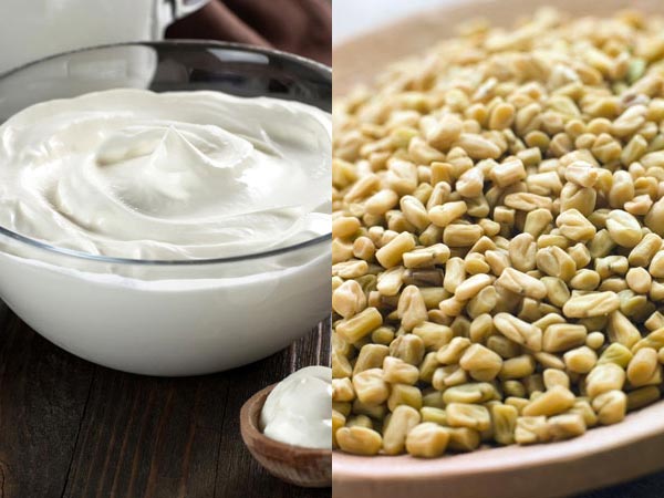 मेथी और दही 