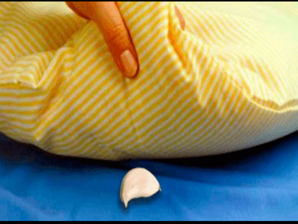 Putting a garlic clove under your pillow works magic Putting a garlic clove under your pillow works magic