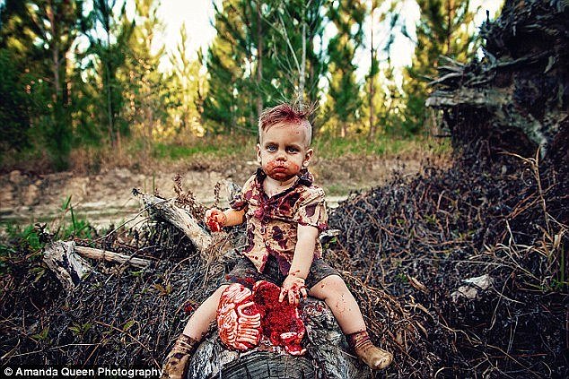 Zombie cake for first birthday