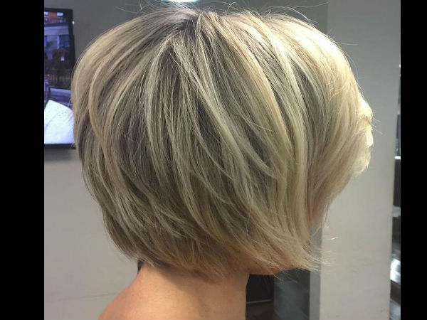  लेयर्ड बॉब हेयर कट 