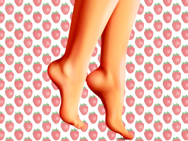 स्ट्राबेरी पैर के लक्षण क्या हैं?