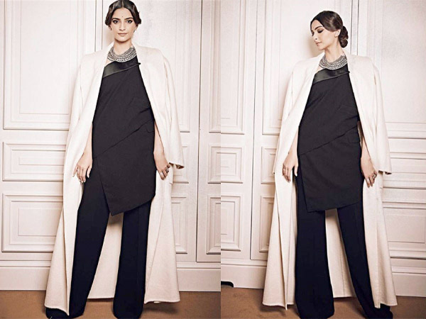 Sonam Kapoor pulls off tuxedo sari like a boss at Paris Fashion Week 