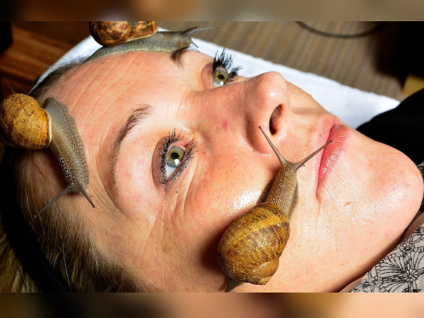 घोंघा फेशियल से झुर्रियों में कमी घोंघा फेशियल से झुर्रियों में कमी