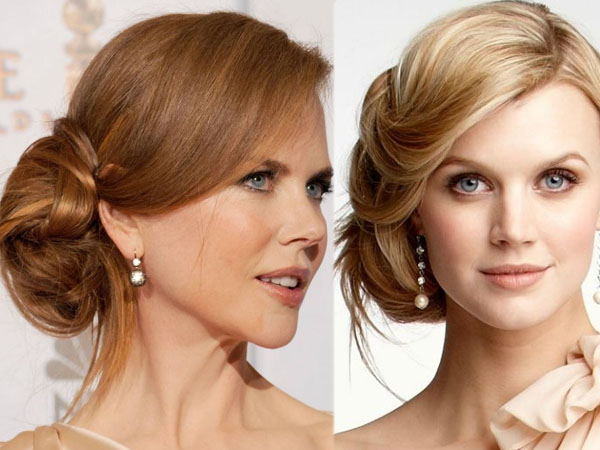 साइड बन हेयर स्टाइल