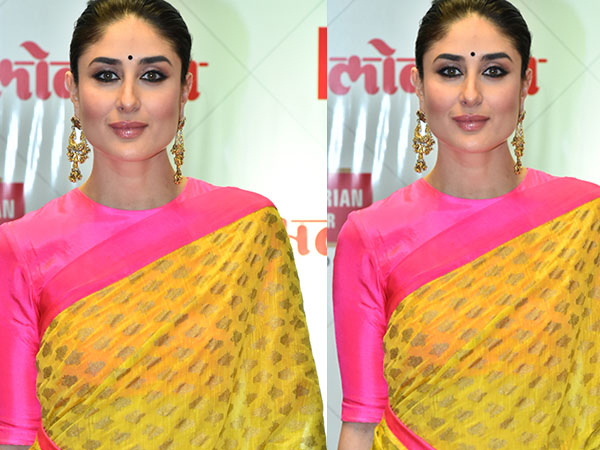 साड़ी पर बिंदी- ट्रेडिशनल लुक