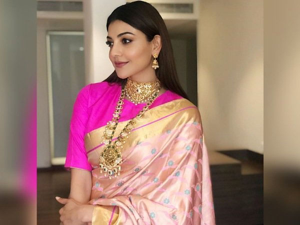 काजल अग्रवाल पिंक साड़ी लुक काजल अग्रवाल पिंक साड़ी लुक