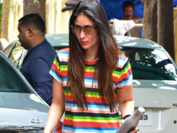 करीना कपूर कलरफुल टीशर्ट