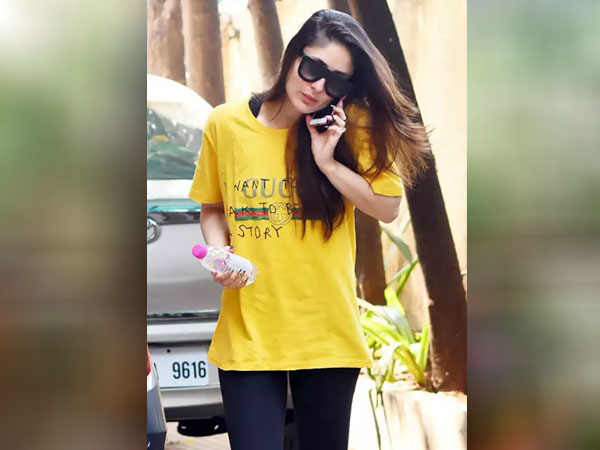 येलो टीशर्ट में जिम लुक