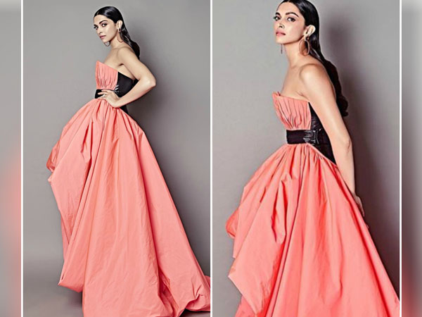 ऑफ शोल्डर गाउन में दीपिका पादुकोण