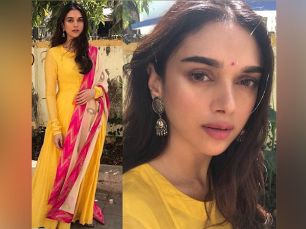 येलो अनारकली सूट में अदिति राव हैदरी येलो अनारकली सूट में अदिति राव हैदरी