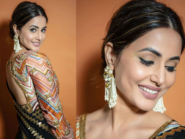 हिना खान का मेकअप विद साड़ी