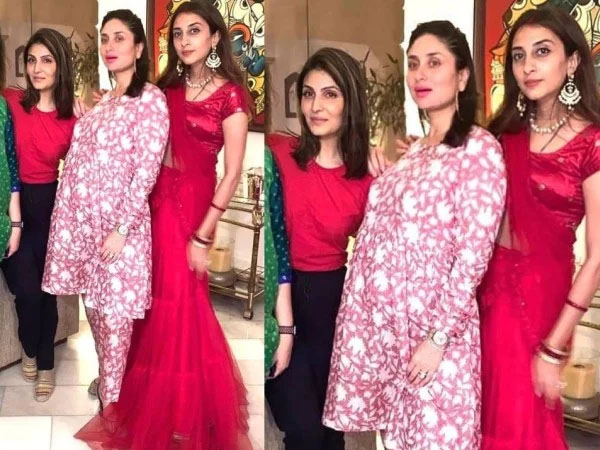  पिंक कलर के कुर्ते पैंट में करीना कपूर