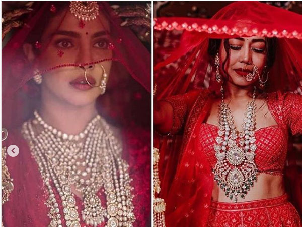 रिसेप्शन में पहना प्रियंका चोपड़ा जैसा लहंगा