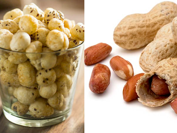 मूंगफली या मखाना