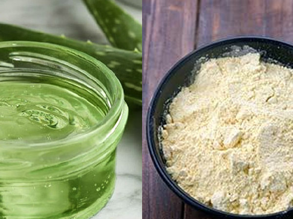 बेसन और एलोवेरा फेस मास्क