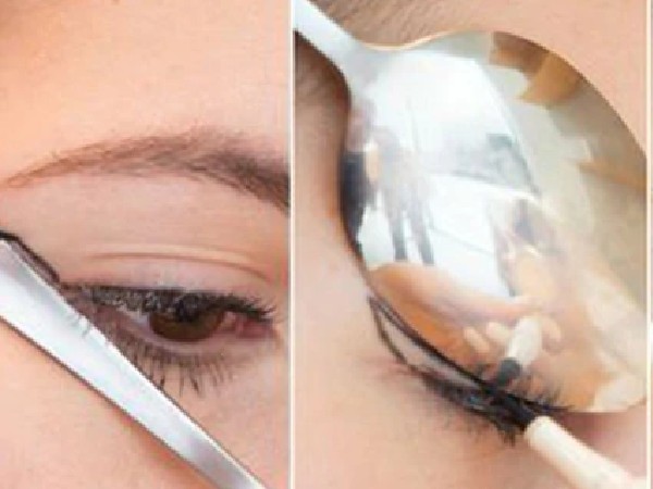 चम्मच से लगाएं लाइनर