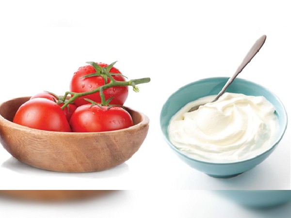 दही और टमाटर