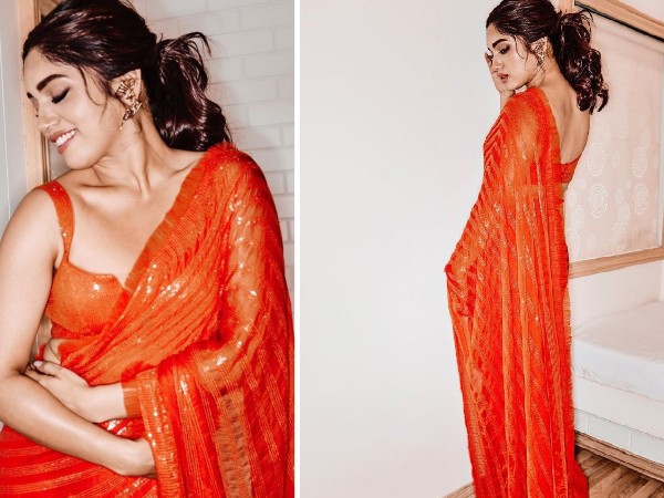 सिक्विन साड़ी