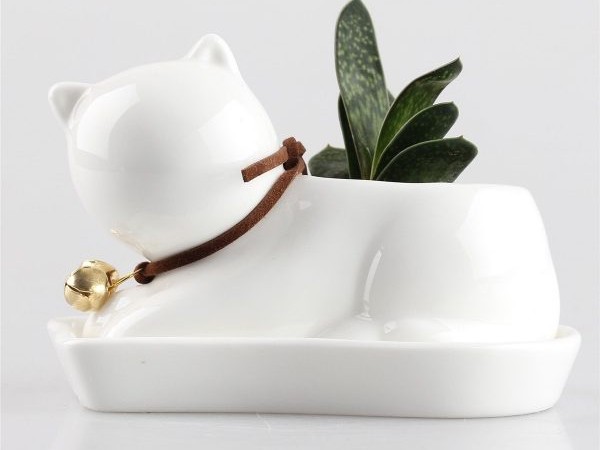 कैट एनिमल शेप्ड प्लांटर