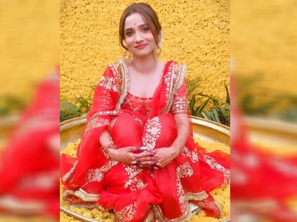 अंकिता लोखंडे हल्दी सेरेमनी लुक