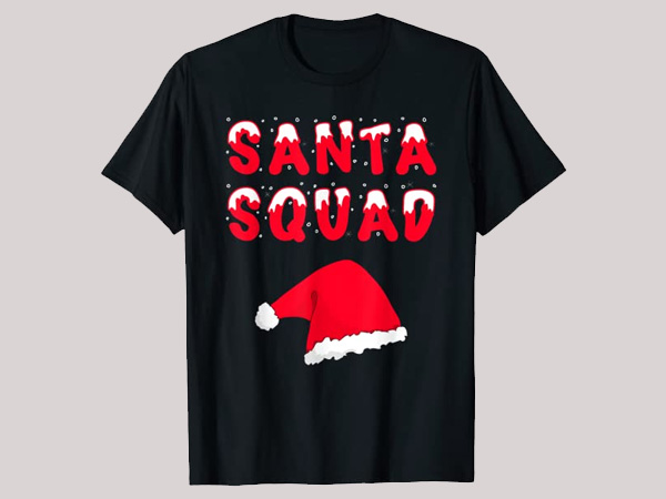 यूनिसेक्स सांता स्क्वाड किड्स टी-शर्ट Unisex Santa Squad Kids T-Shirt 