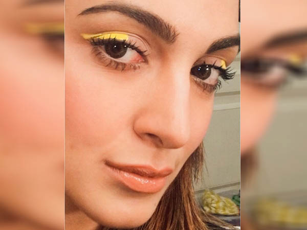 कियारा आडवाणी येलो आईलाइनर