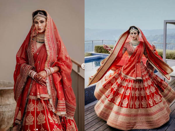 मौनी रॉय बंगाली ब्राइडल लुक 