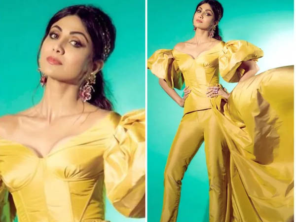 Shilpa Shetty looks Bold in Shilpa Shetty pantsuit