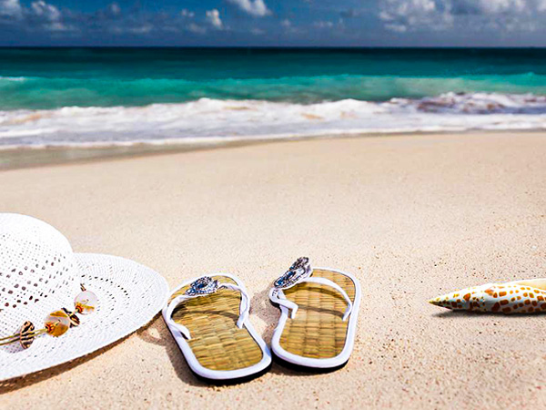 1: फ़्लिप-फ़्लॉप पहनना