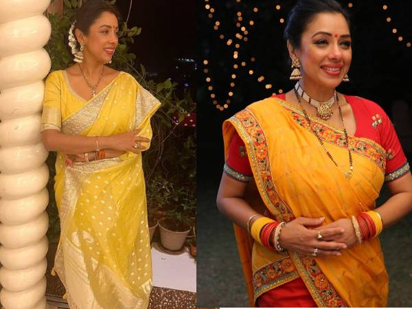 चौथे दिन - पीले रंग की साड़ी