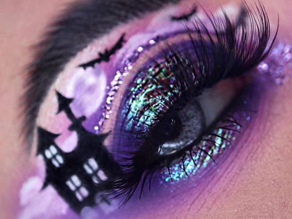 हॉरर नाइट आई मेकअप