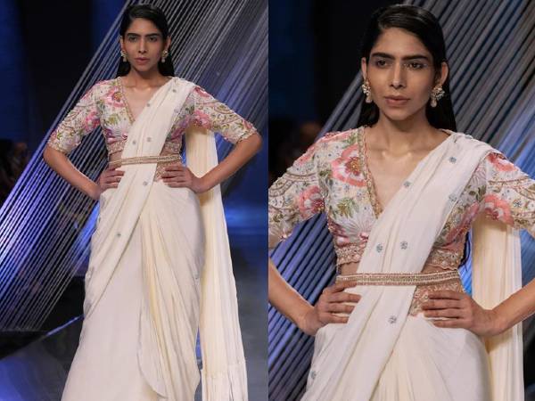 कढ़ाई वाली साड़ी