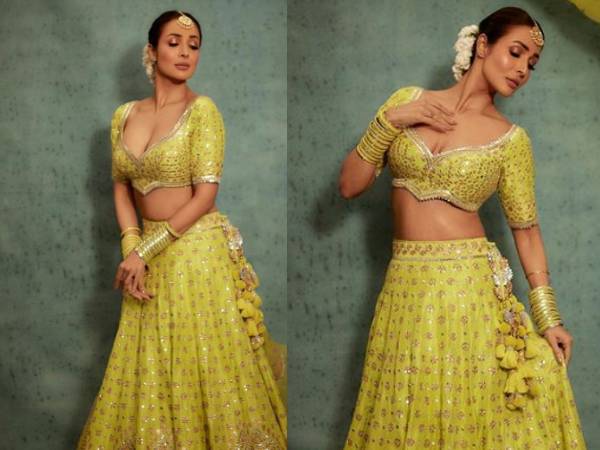 लाइम लहंगा