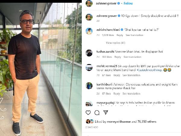 Ashneer Grover Weight loss