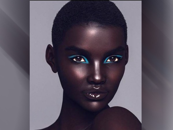 AI सुपरमॉडल शूडू पहली अफ्रीकी ब्लैक विमेन 