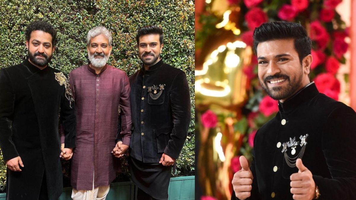 Oscars 2023: RRR Actor Ram Charan and His Wife Upasana’s Indian Look in Pictures
